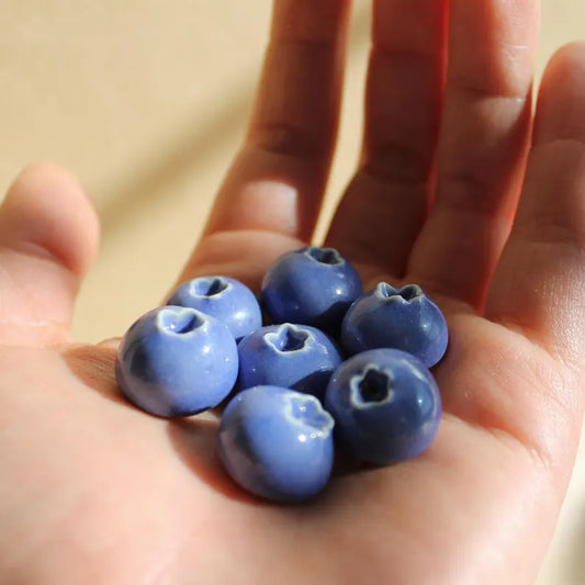 Ceramic magnet, Ceramic fruit, Food magnet, Clay magnets, Fridge Magnets, Handmade magnets, Blueberry, Fruit magnet, Blueberry magnet